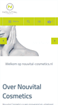 Mobile Screenshot of nouvital-cosmetics.nl